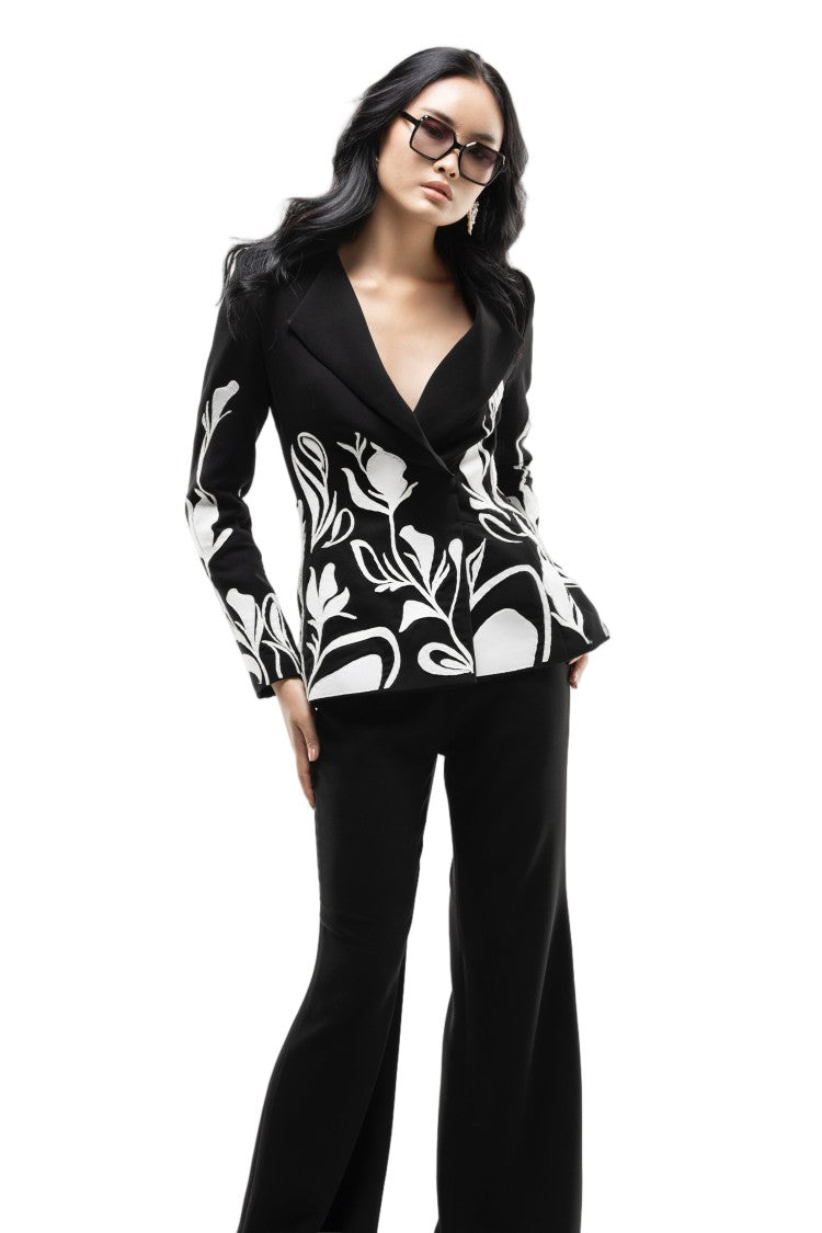 Saiid Kobeisy Laser Cut Tailored Set