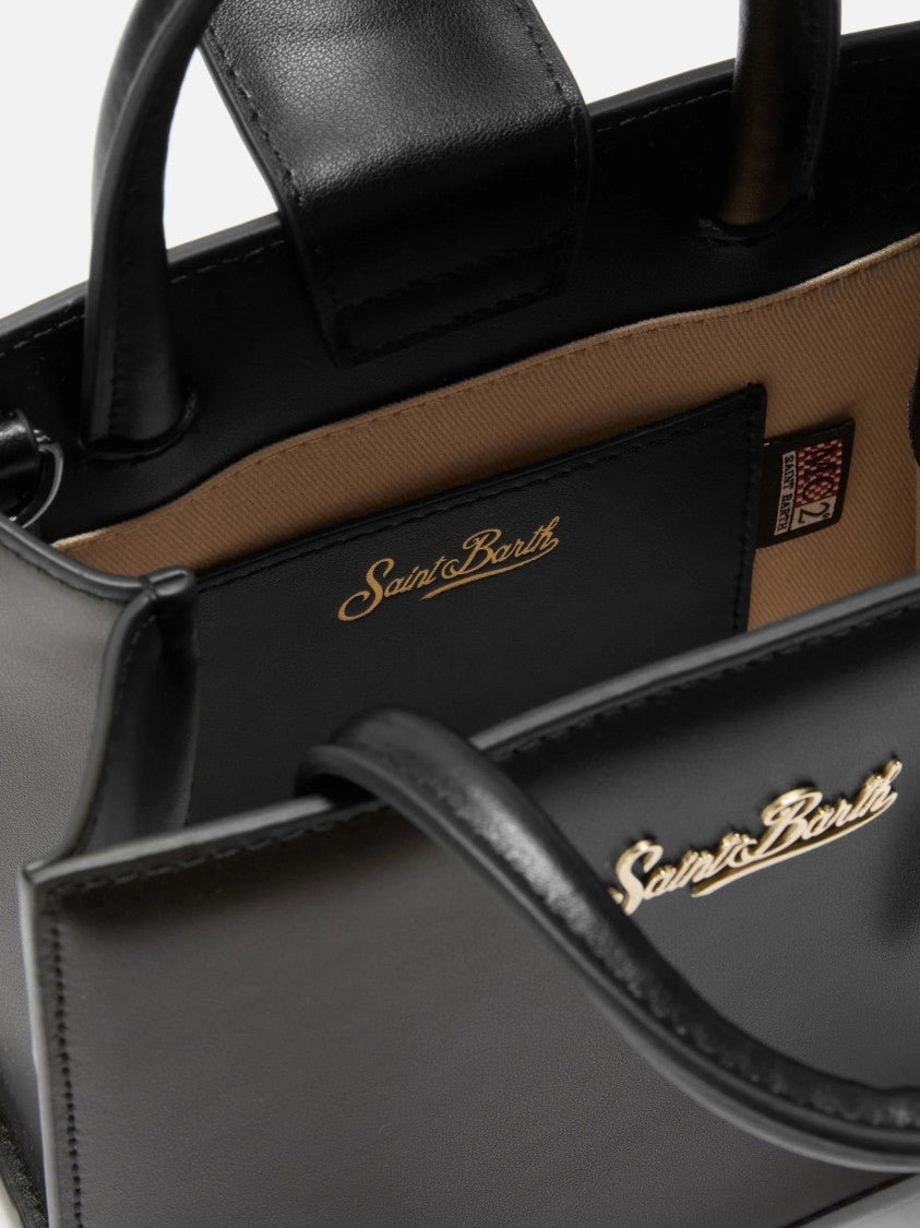 Mc2 Saint Barth Compact Black Tote Bag