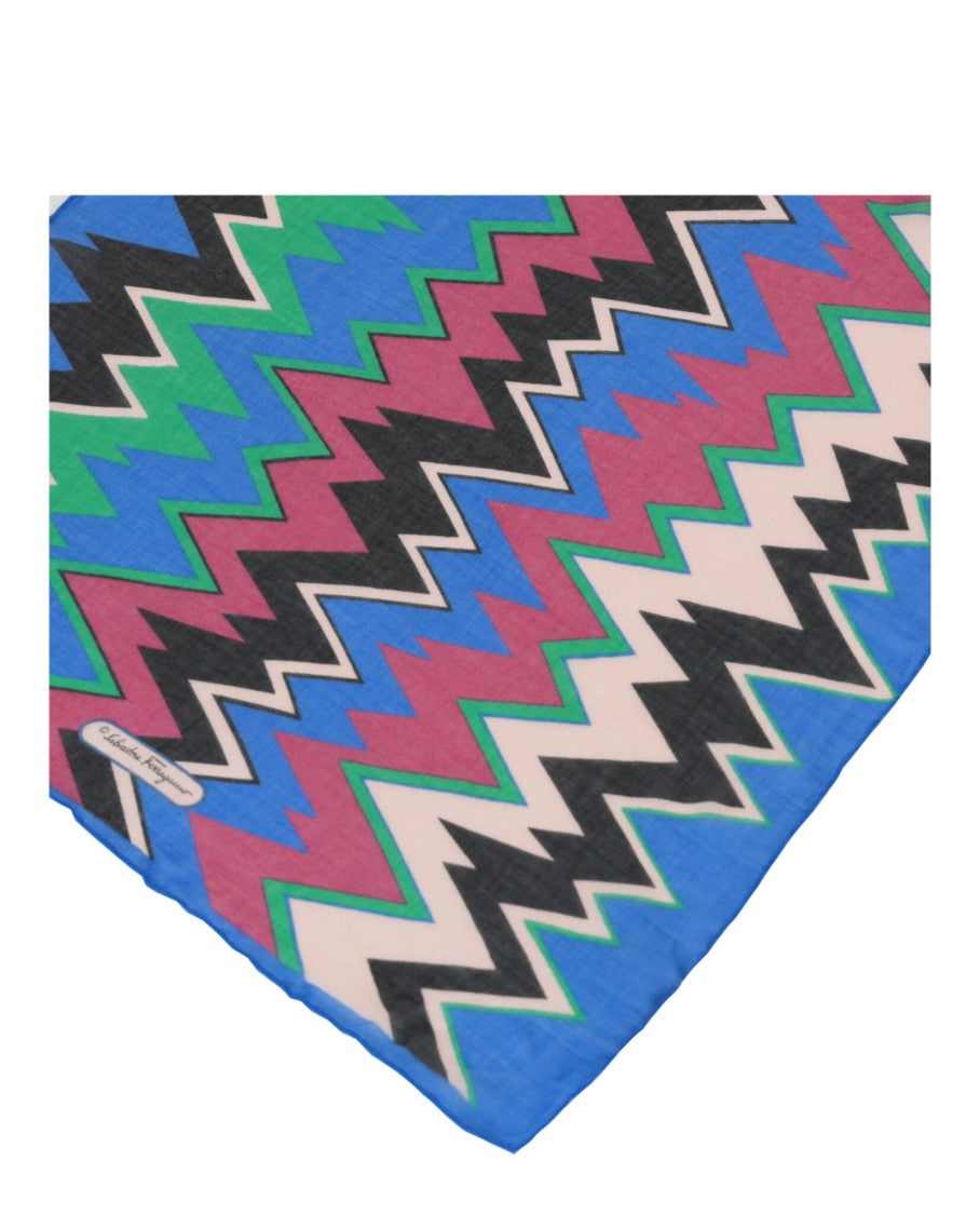 Ferragamo Zigzag Print Scarf