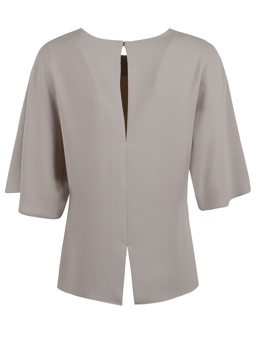 P.A.R.O.S.H. Flowing Sleeve Top With Keyhole Back Detail