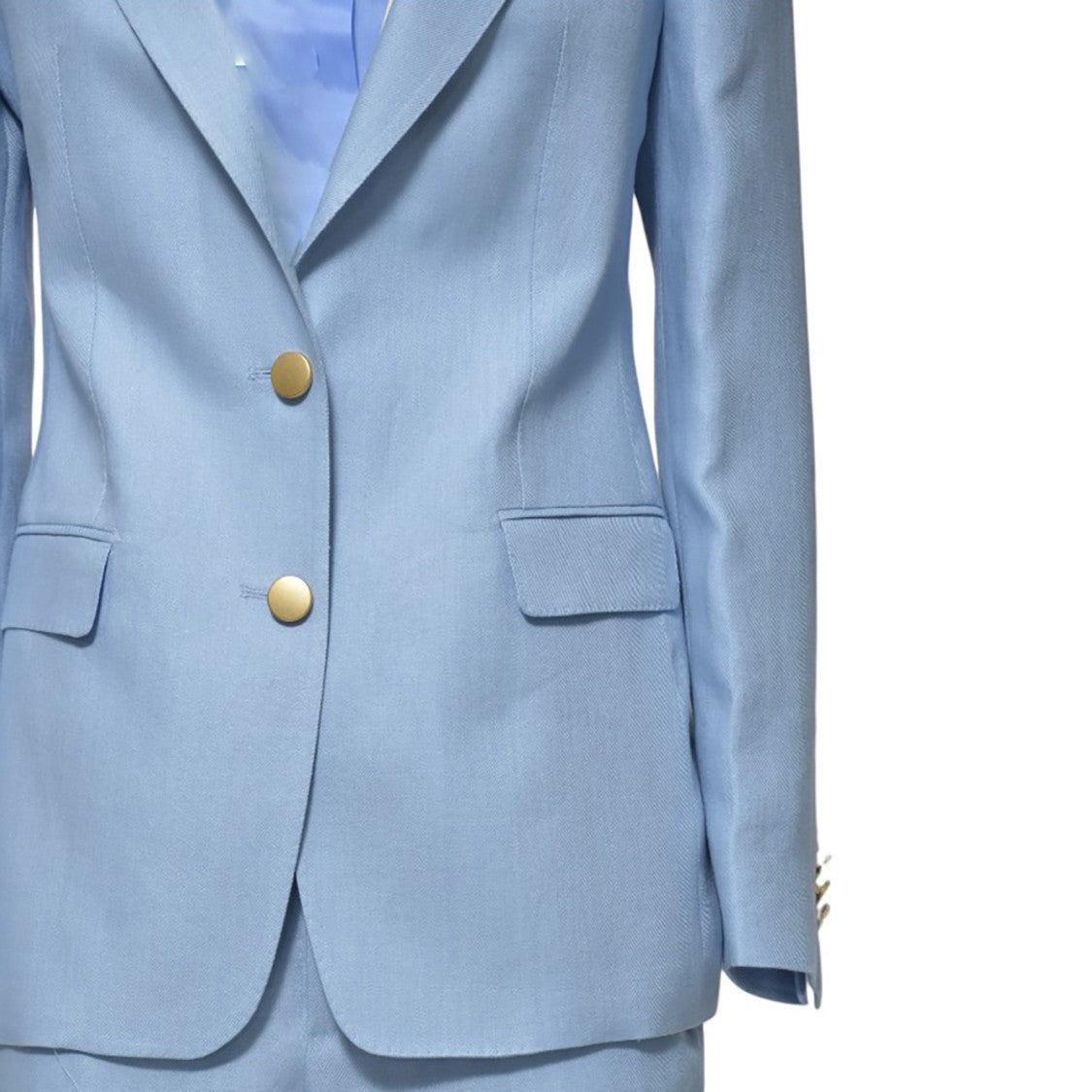 Tagliatore Light Blue Linen T-Paris Suit