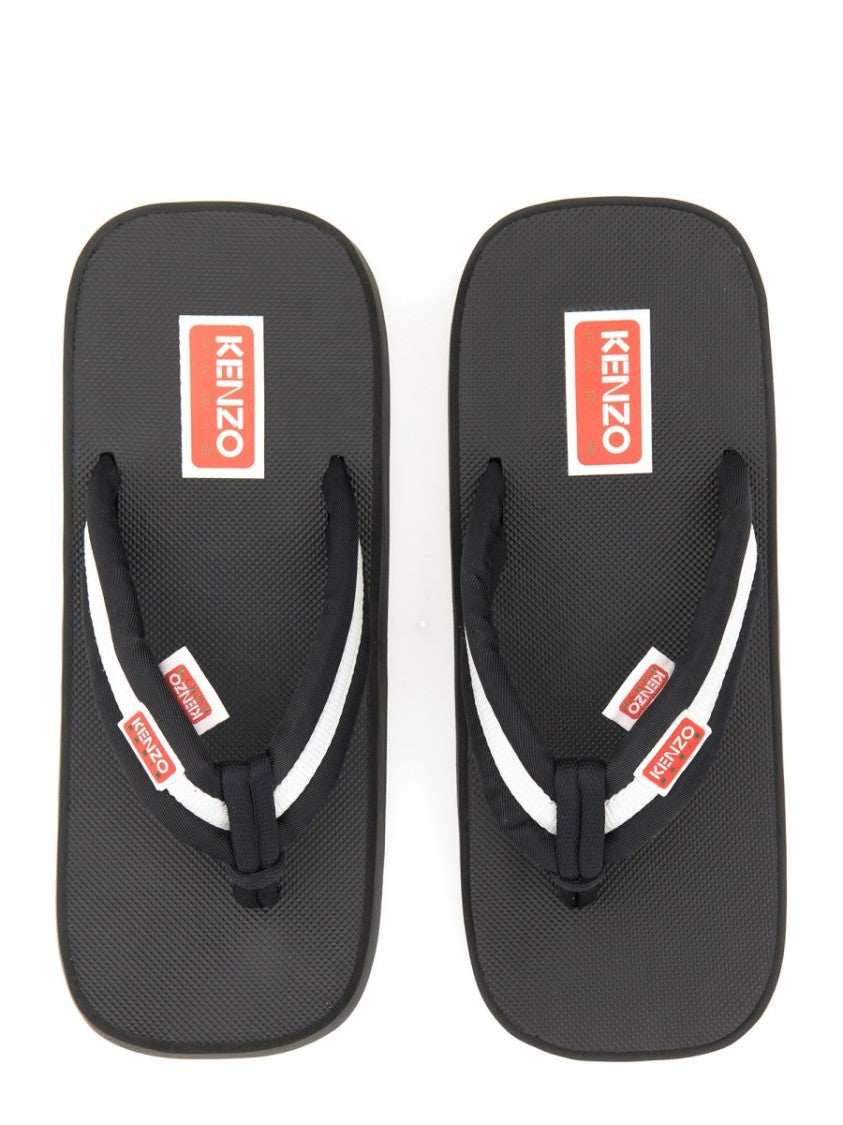 Kenzo Slide Sandal With Logo