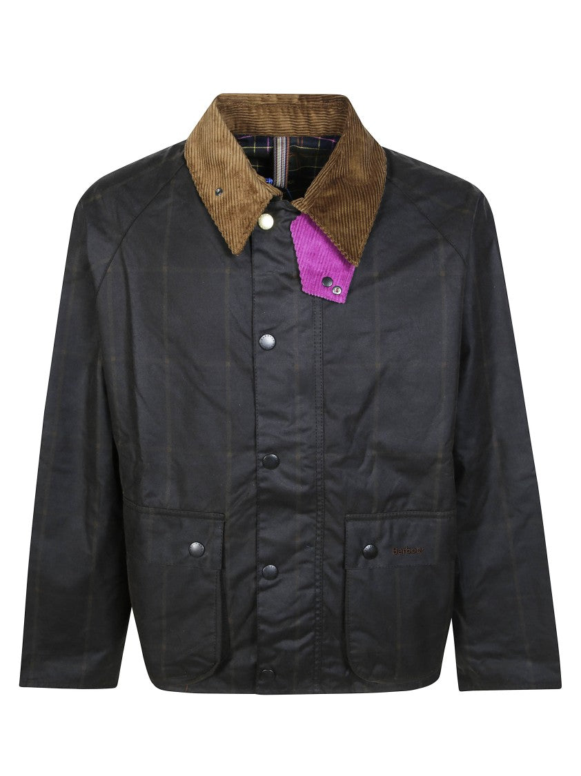 Barbour X Paul Smith Transp Wdw Dark Waxed Cropped Jacket