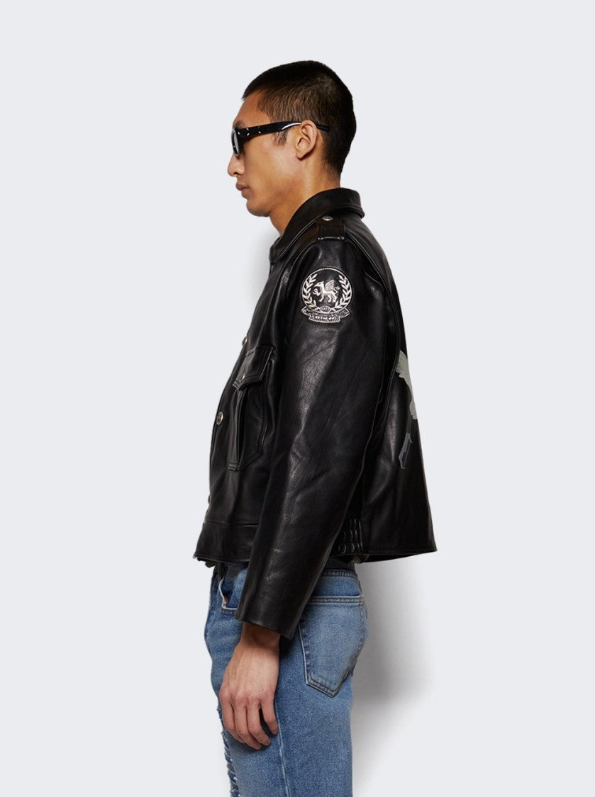 Earthling Vip Crew Leather Jacket Black