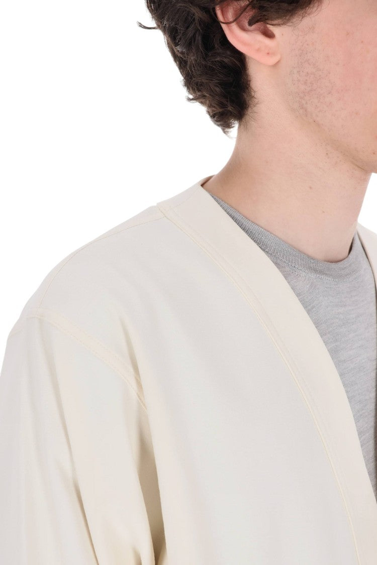 Herno Kimono V-Neck Technical Cardigan Jacket