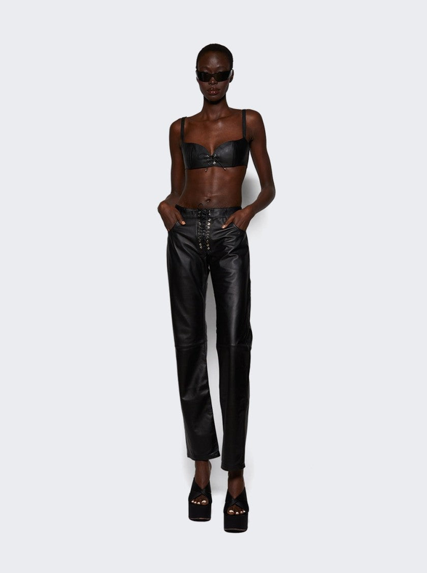 Ludovic De Saint Sernin Steve Leather Pants - Black