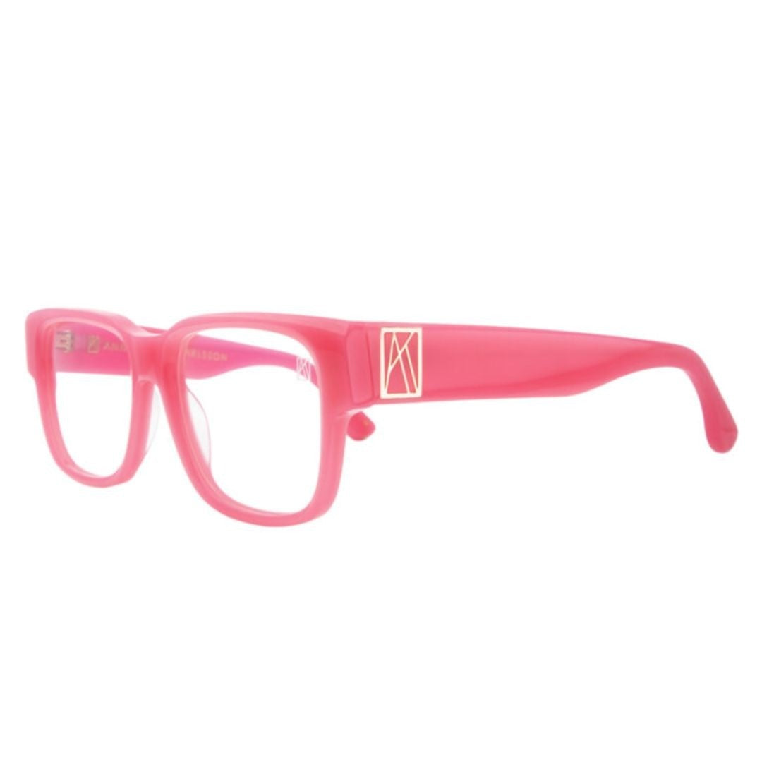 Anna-Karin Karlsson Coco Poems Oversized Rectangular Frame Eyeglasses In Vibrant Pink
