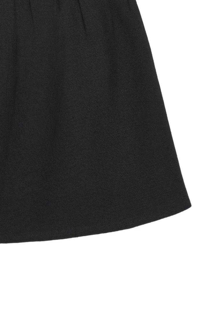 Shushu/Tong Blue Low-Rise Pleated Skirt