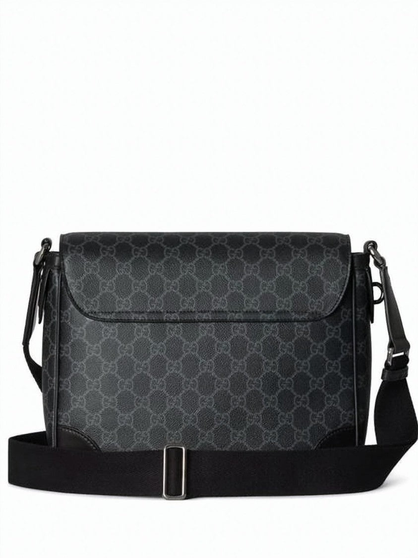 Gucci Monogrammed Textured Fabric Crossbody Bag