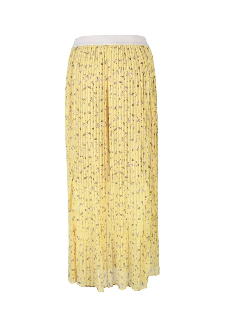 Semi Couture Yellow Viscose Skirt