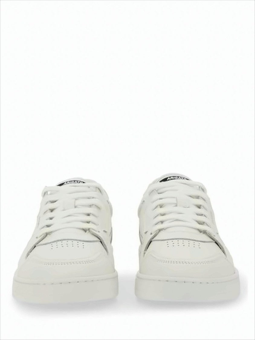 Axel Arigato Minimalist White Leather Low-Top Sneakers With Perforated Detailing