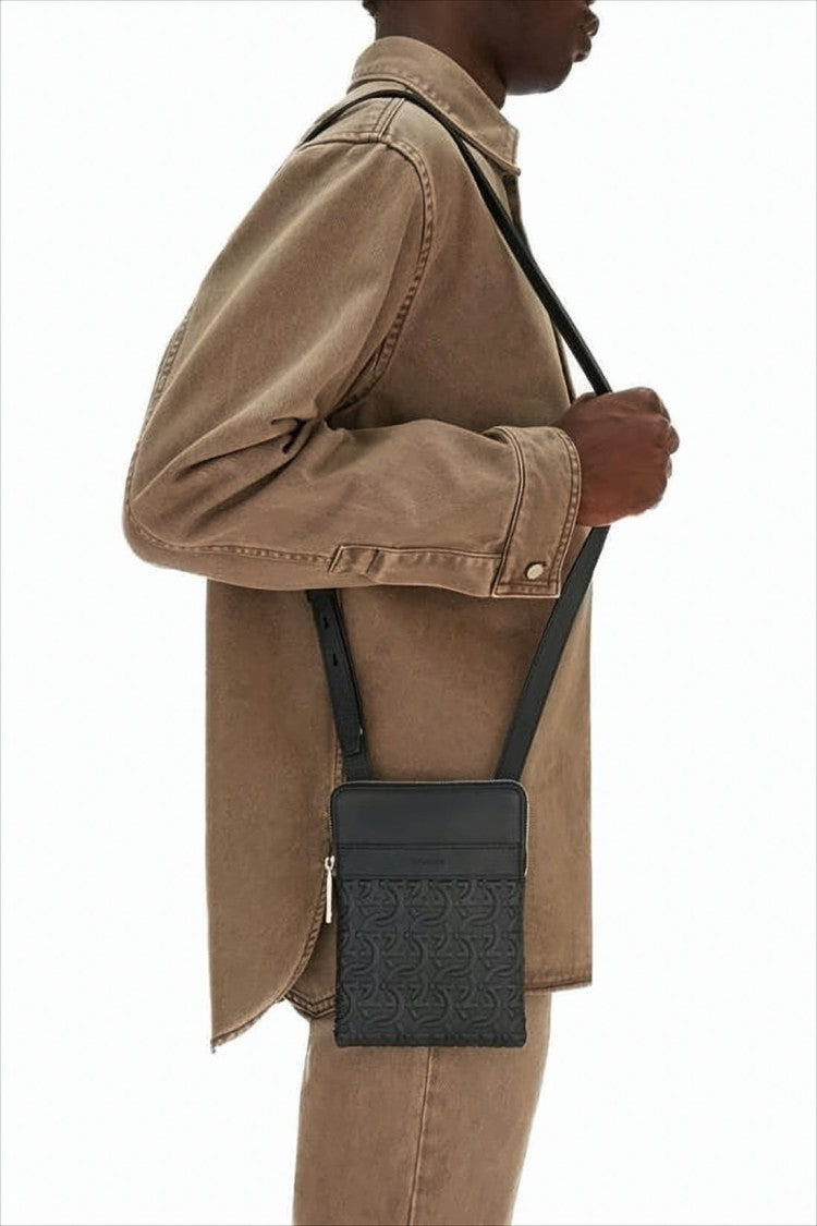 Salvatore Ferragamo Textured Leather Crossbody Bag