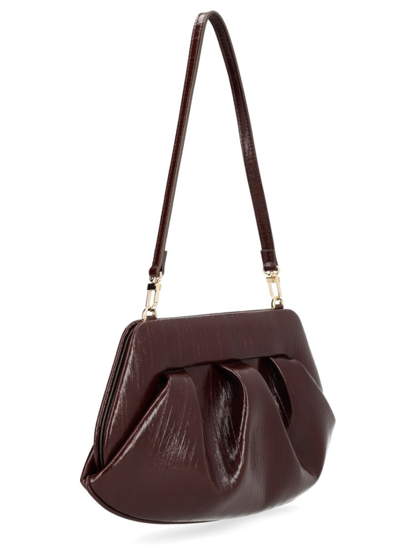 Themoirè Bios Baguette Textured Ruched Handbag