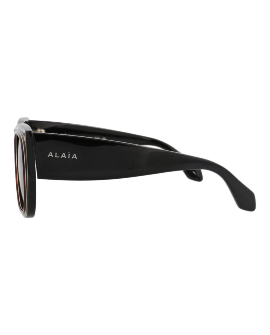Alaïa Square-Frame Acetate Sunglasses With Saddle Nose Bridge