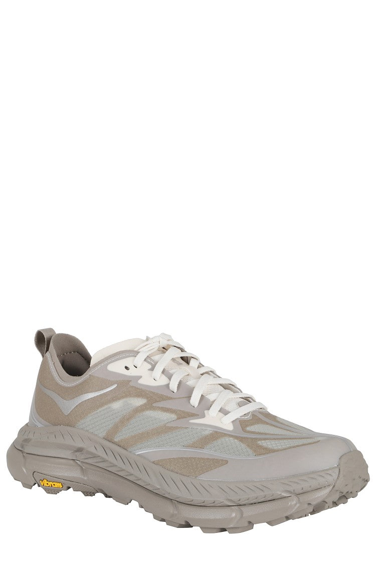Hoka Brown Gray U Mafate Speed 4 Lite Mesh Polyester Sneakers