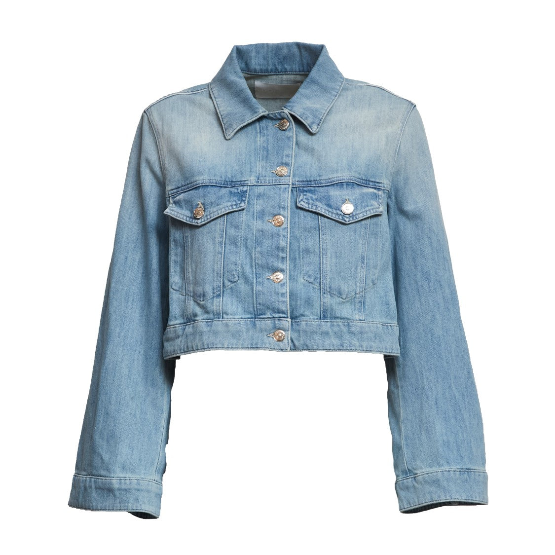 Dondup Blue Drop Shoulder Bell Sleeve Denim Jacket