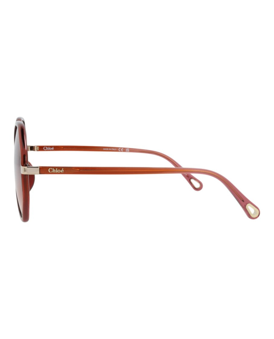 Chloé Round-Frame Bio Injection Sunglasses