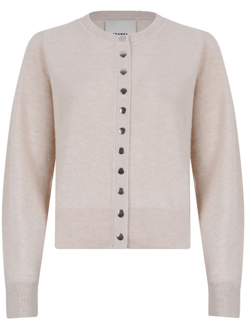 Isabel Marant Cropped Cardigan With Button-Down Front And Ribbed Detailing