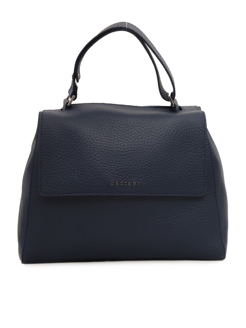 Claudio Orciani Structured Handbag In Textured Calf Leather