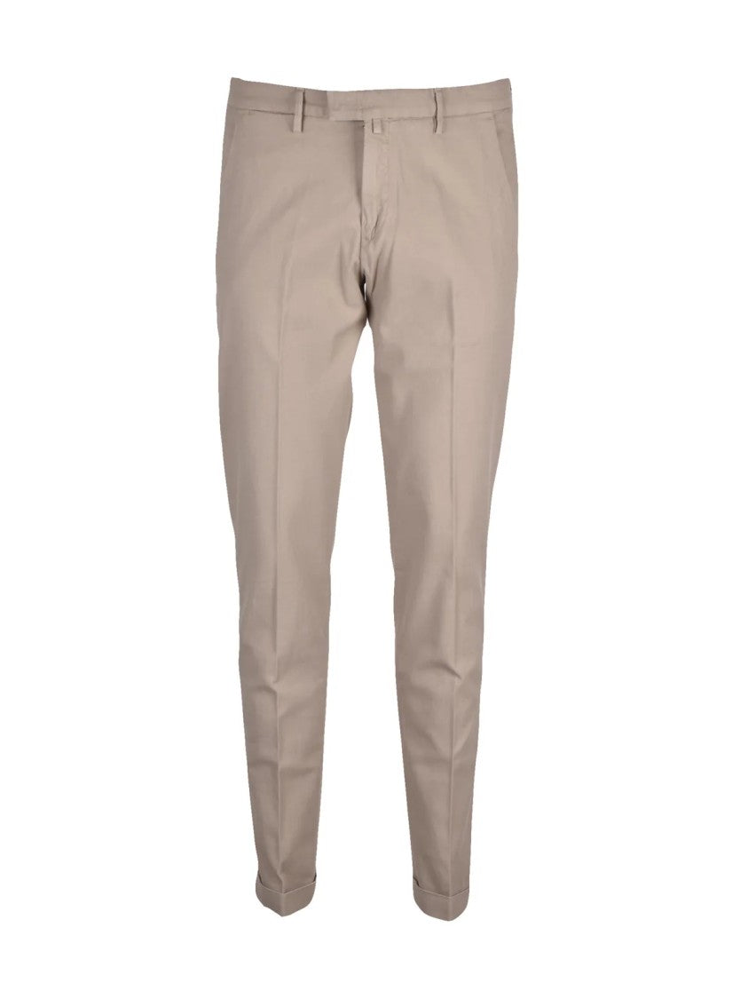 Briglia 1949 Slim Fit Turquoise Trousers With Tailored Silhouette