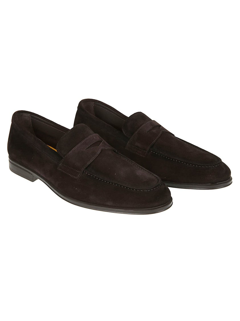 Doucal's Penny Adler Calf Leather Loafers