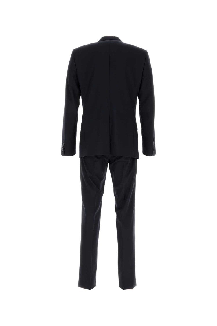 Dolce & Gabbana Midnight Blue Stretch Wool Suit