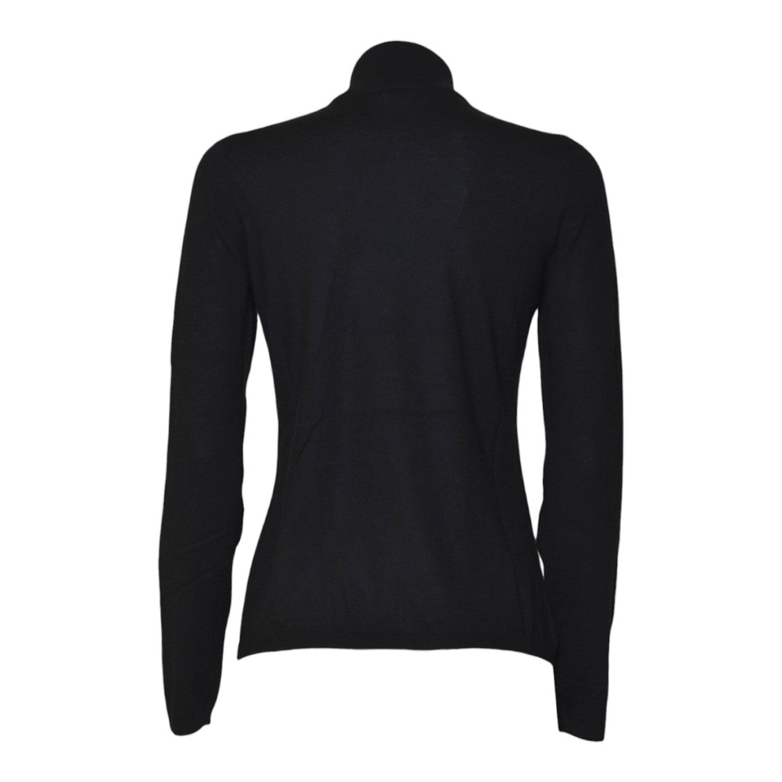 Max Mara Fitted Black Cashmere Sweater With High Turtleneck