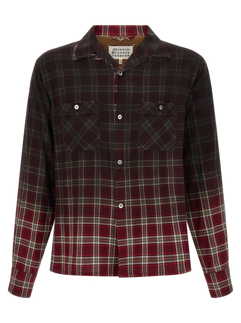 Maison Margiela Check Shirt With Gradient Effect