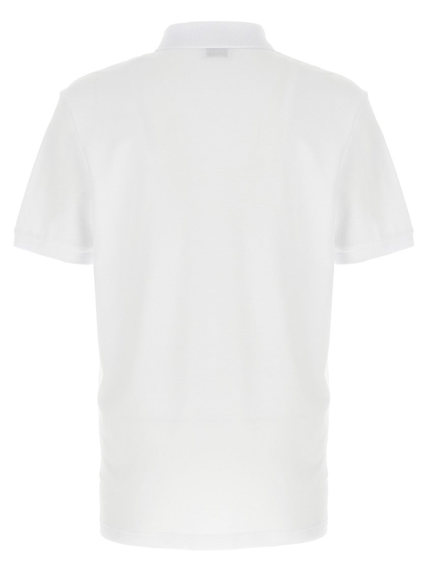 Moschino Piqué Cotton Polo Shirt With Logo Print