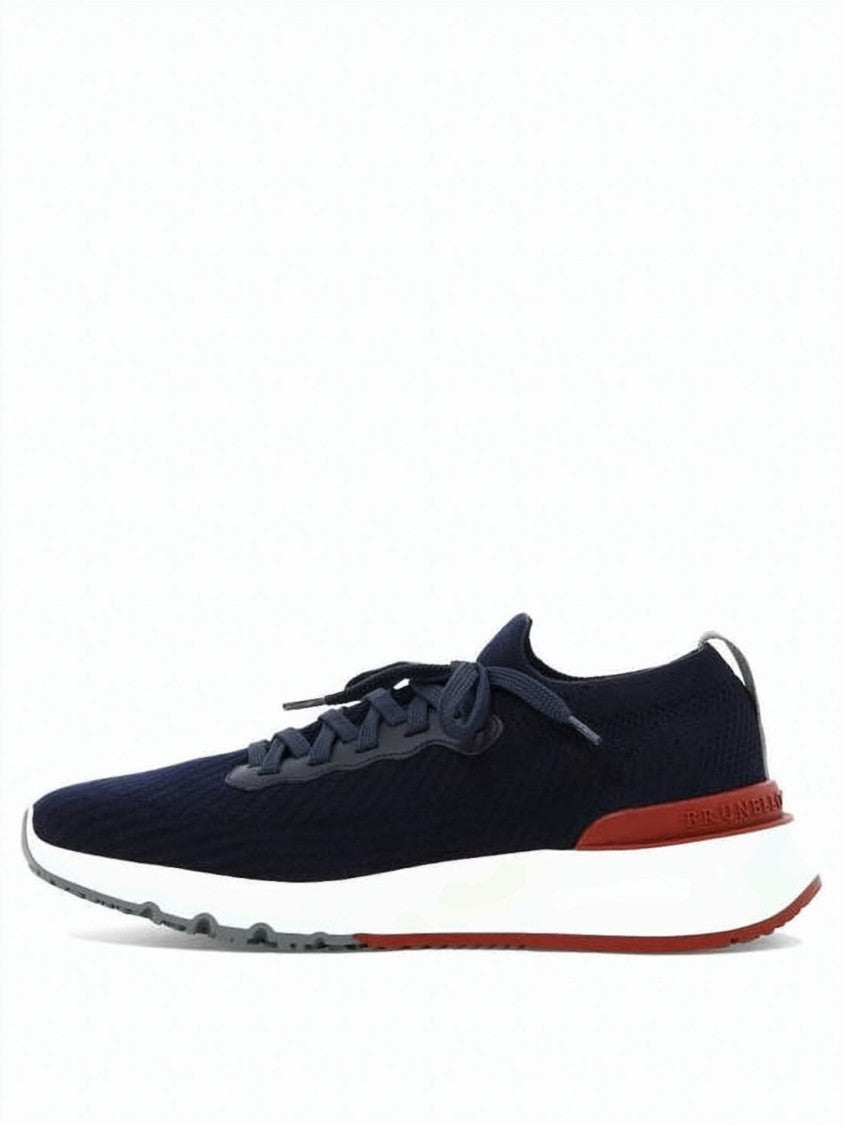 Brunello Cucinelli Brunello Cucinelli Navy Mesh Sneakers