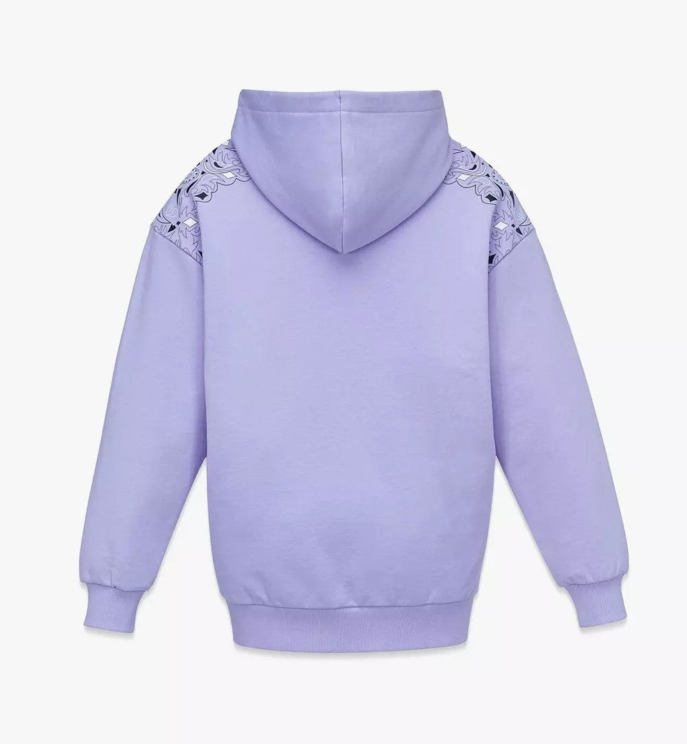Mcm Oversized Hooded Sweatshirt With Bandana Monogram Print