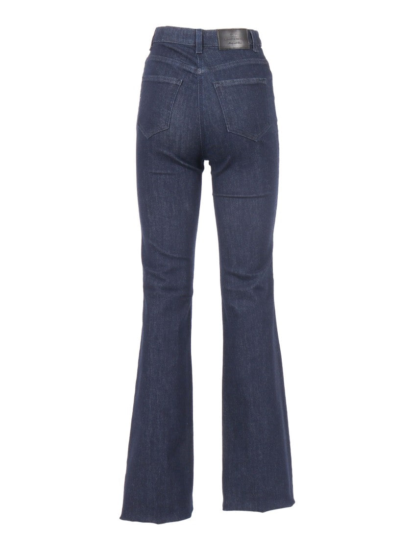 Elisabetta Franchi Straight-Leg Jeans With Subtle Stitching Details