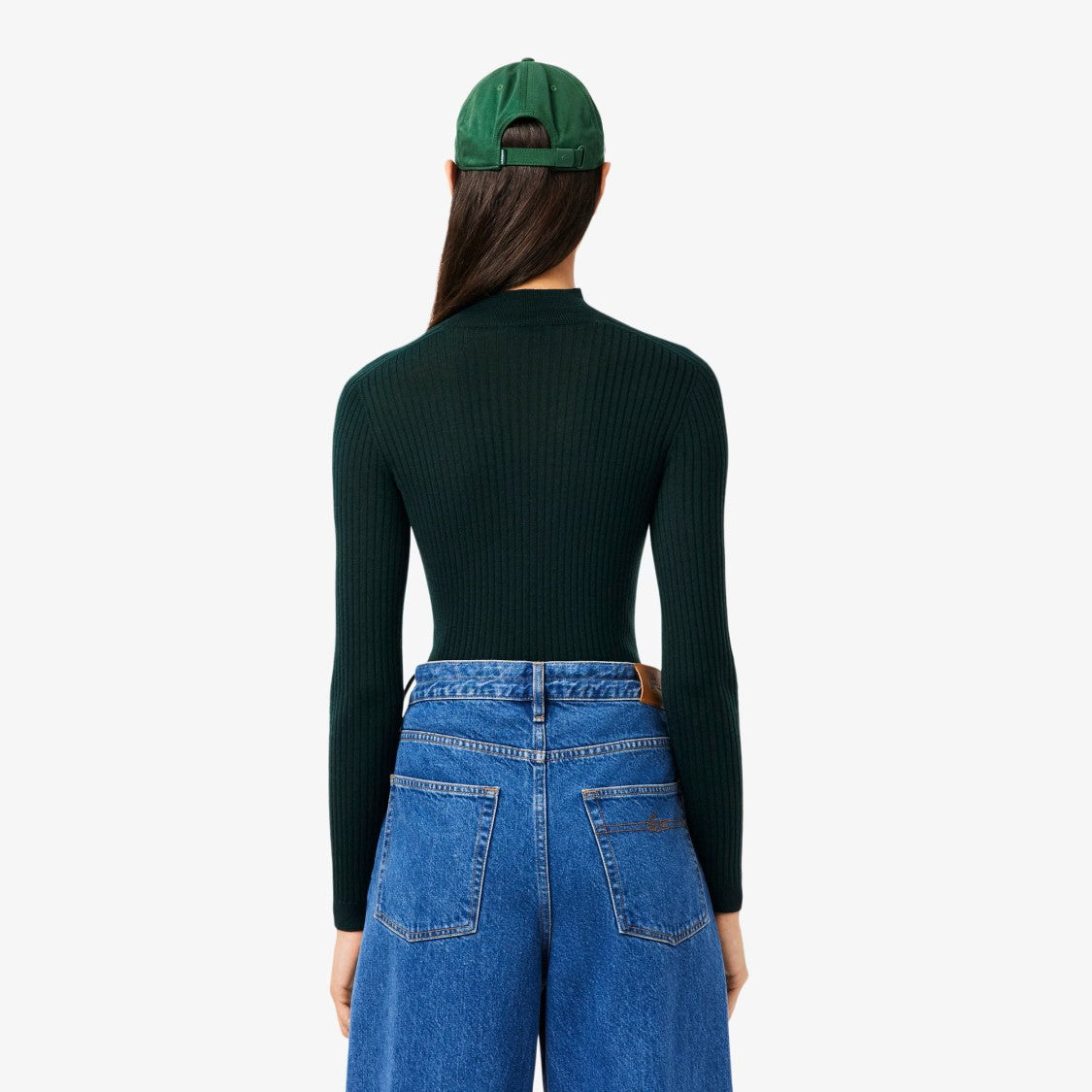 Lacoste Ribbed Merino Wool Turtleneck Sweater