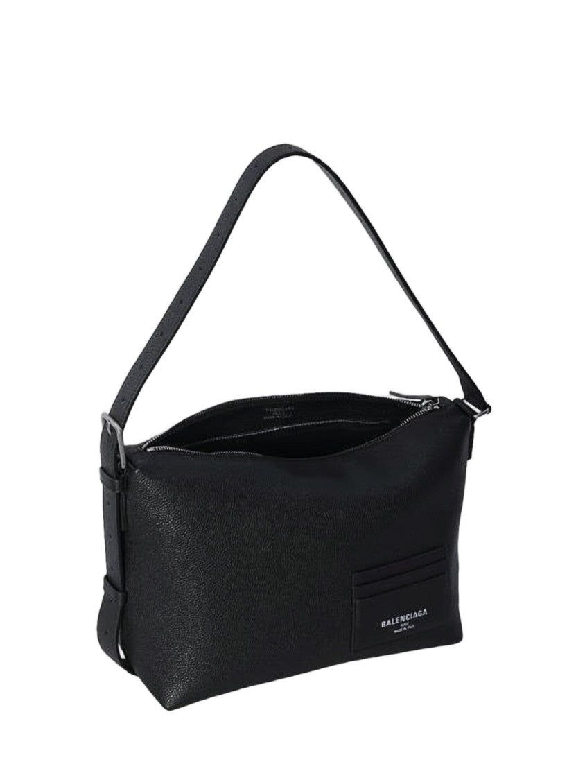 Balenciaga Textured Calf Leather Shoulder Bag