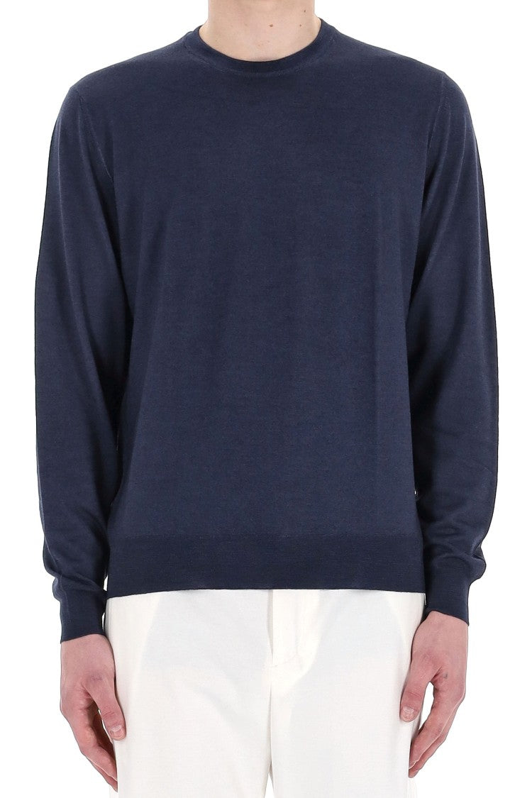 Drumohr Acquerello Super 140’S Wool Crewneck Sweater