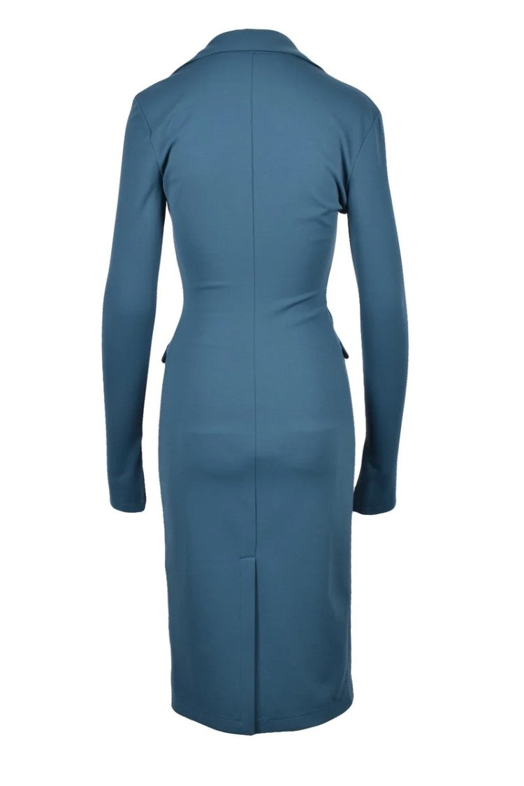Patrizia Pepe Long Stretch Dress - Blue