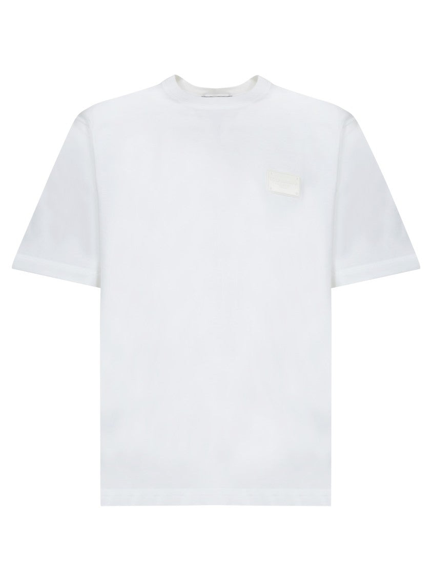 Dolce & Gabbana Short Sleeve White T-Shirt