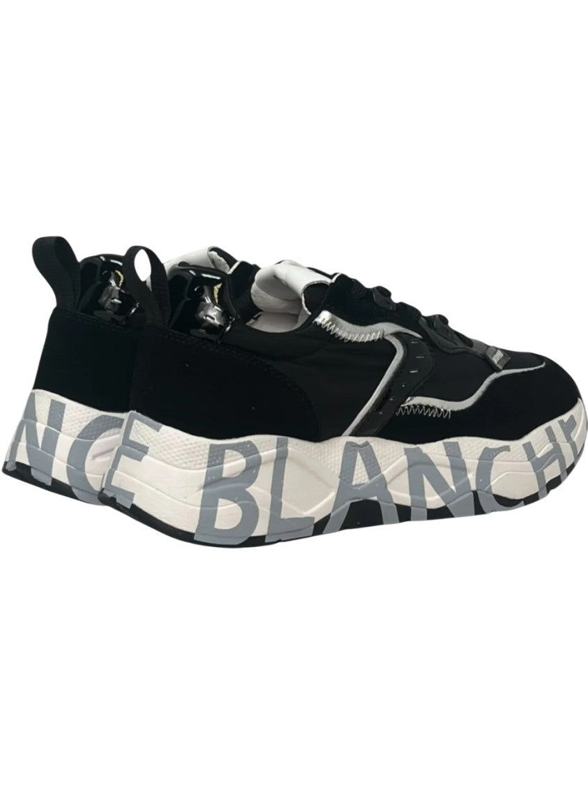 Voile Blanche Suede And Mesh Black Sneakers