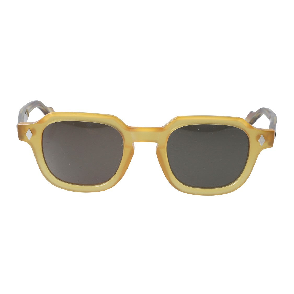 Kador Turbot Bold Geometric Frame Sunglasses In Warm Amber Tortoiseshell