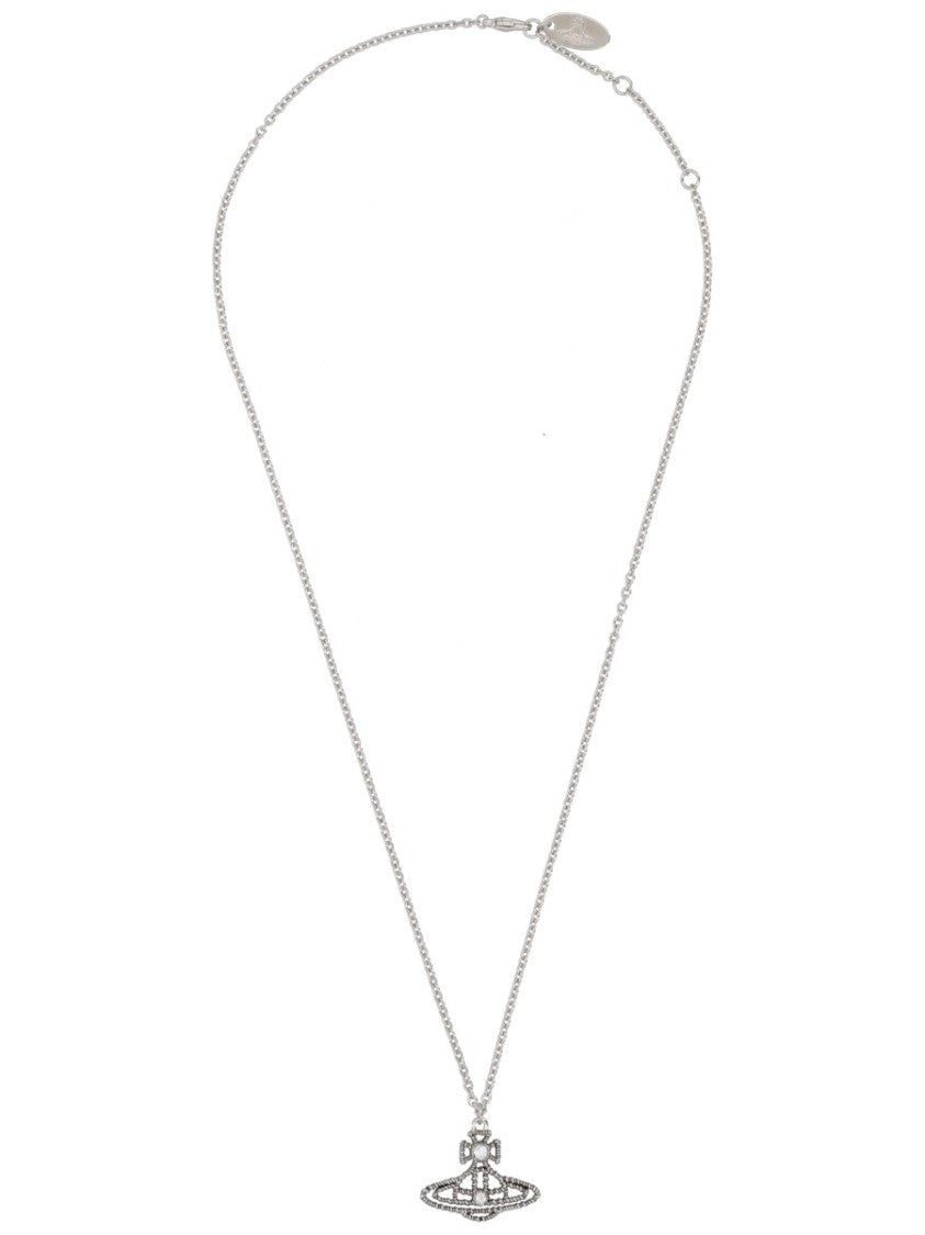 Vivienne Westwood Coretta Orb Brass Cross Pendant Necklace