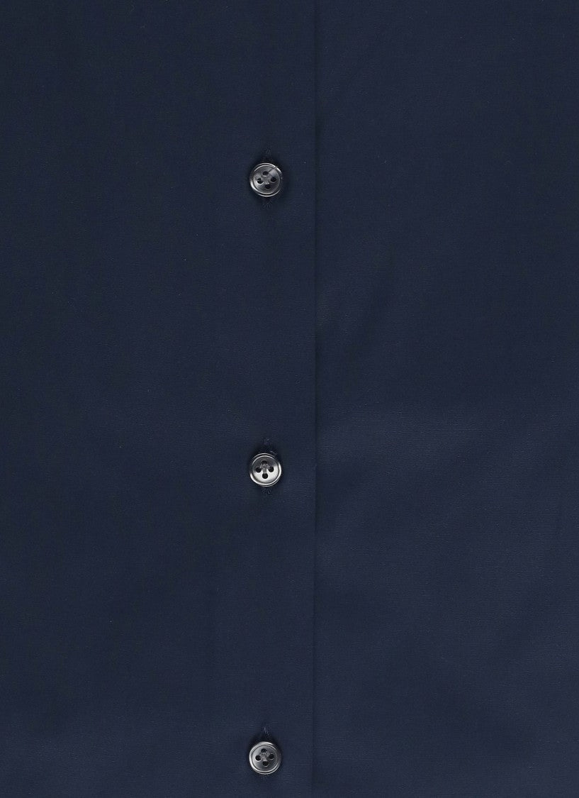 Fay Blue Cotton Casual Shirt