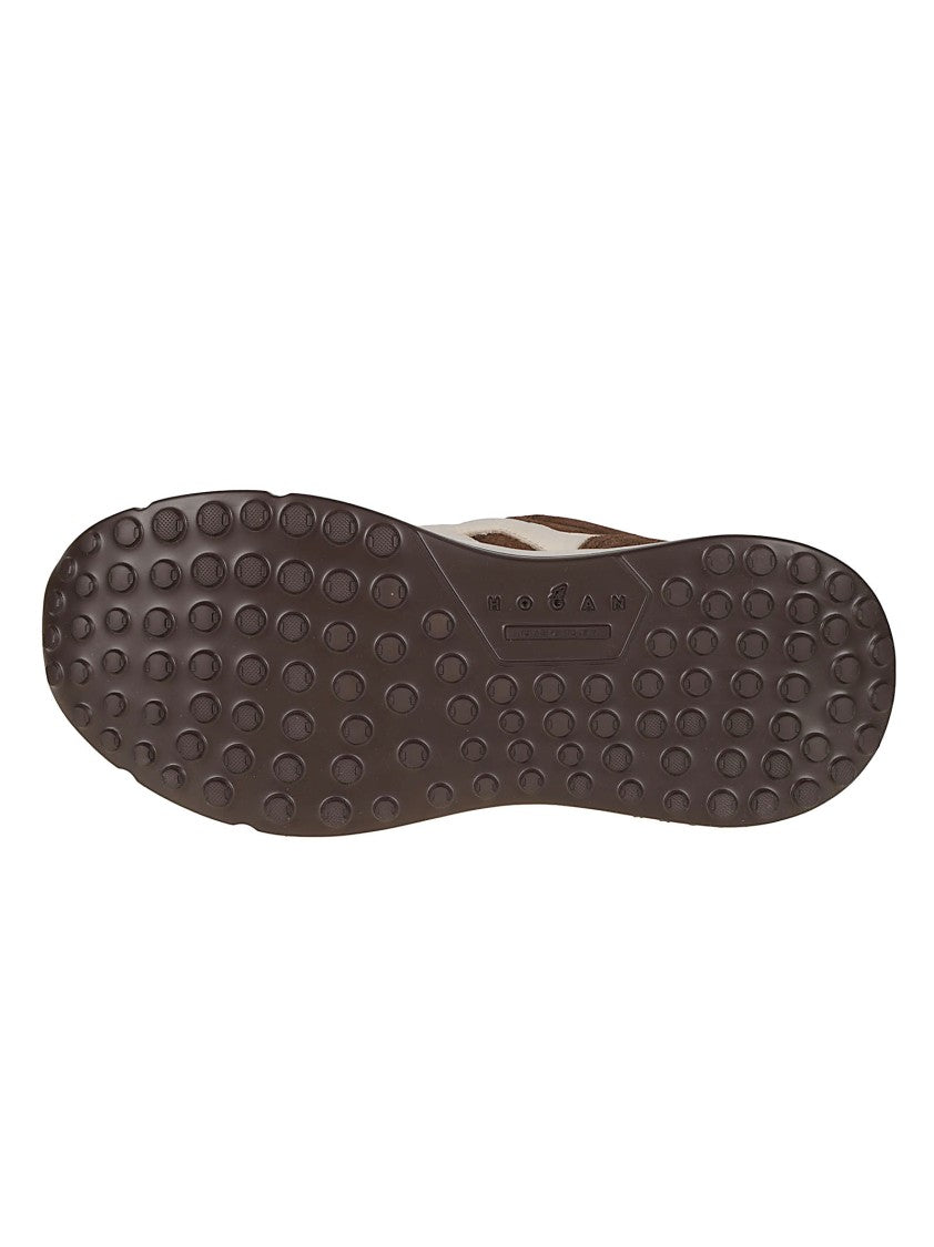 Hogan Brown H669 Suede Sneakers