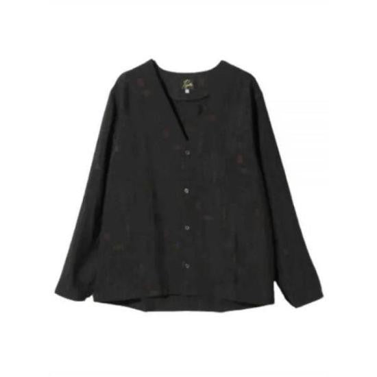Needles Relaxed Fit Long-Sleeve Shirt With Unique Collar Design