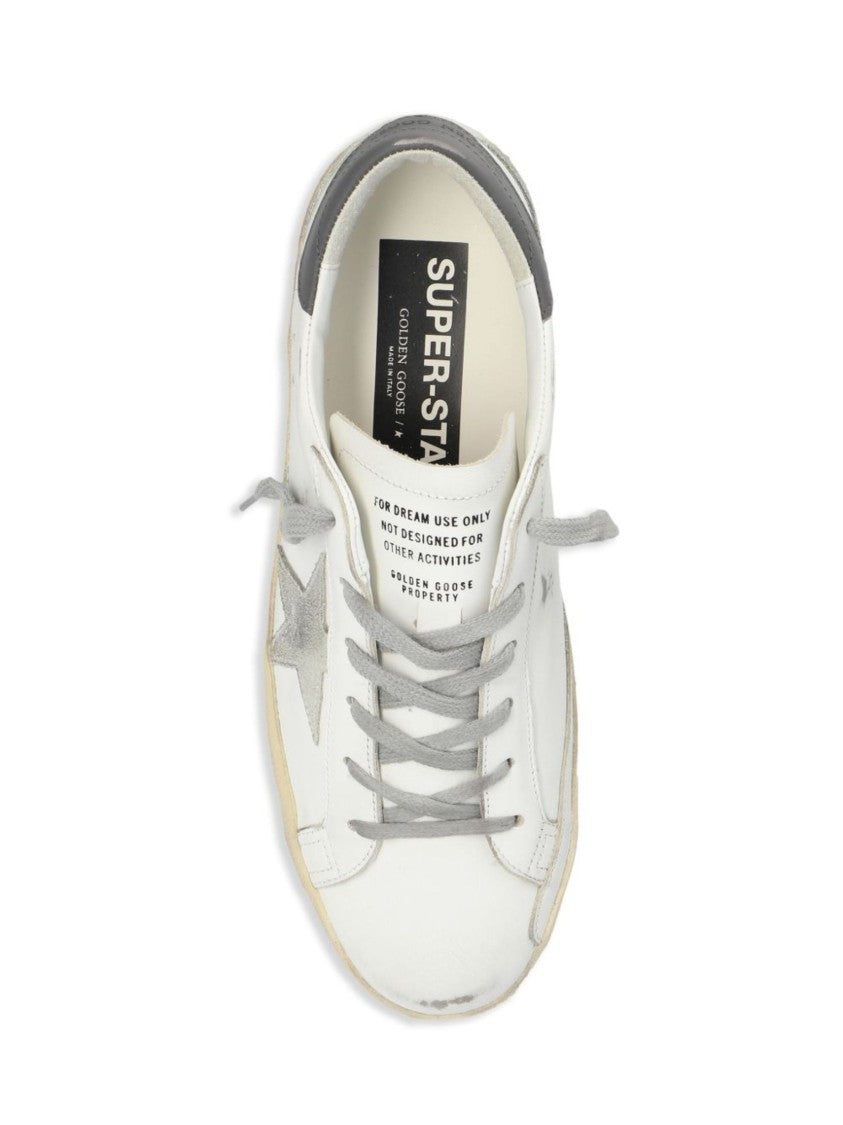 Golden Goose White Leather Super Star Sneakers