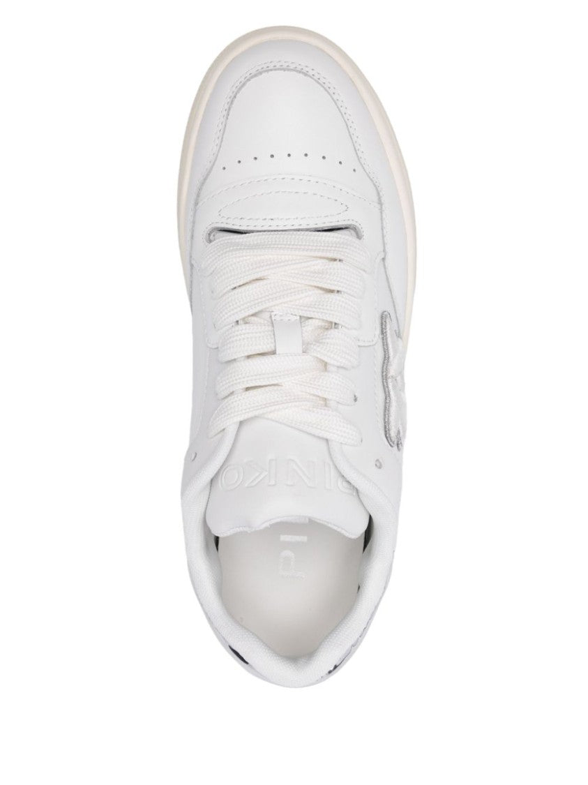 Pinko Perforated White Sneakers