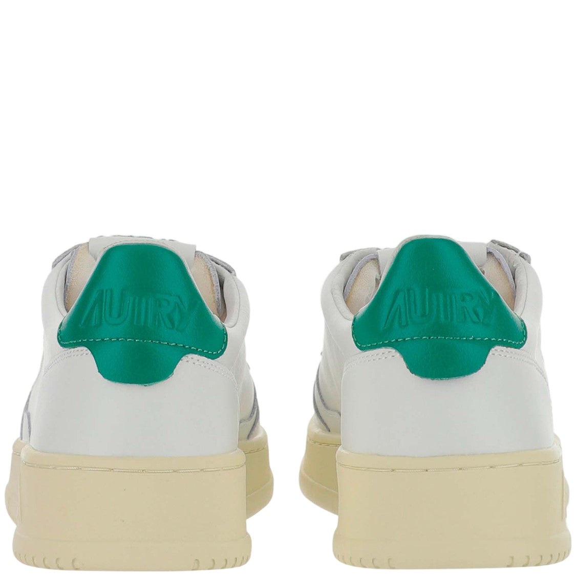 Autry Low-Top Leather Sneakers With Perforated Design