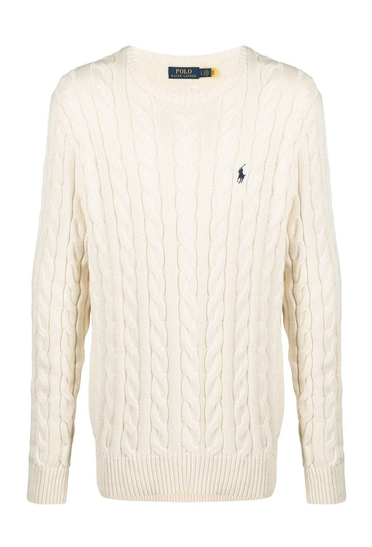 Polo Ralph Lauren Classic Cable Knit Long Sleeve Sweater