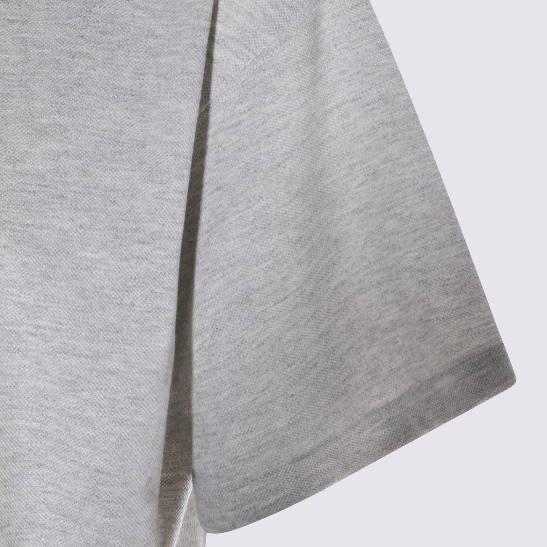 Saint Laurent Grey Cotton Polo Shirt