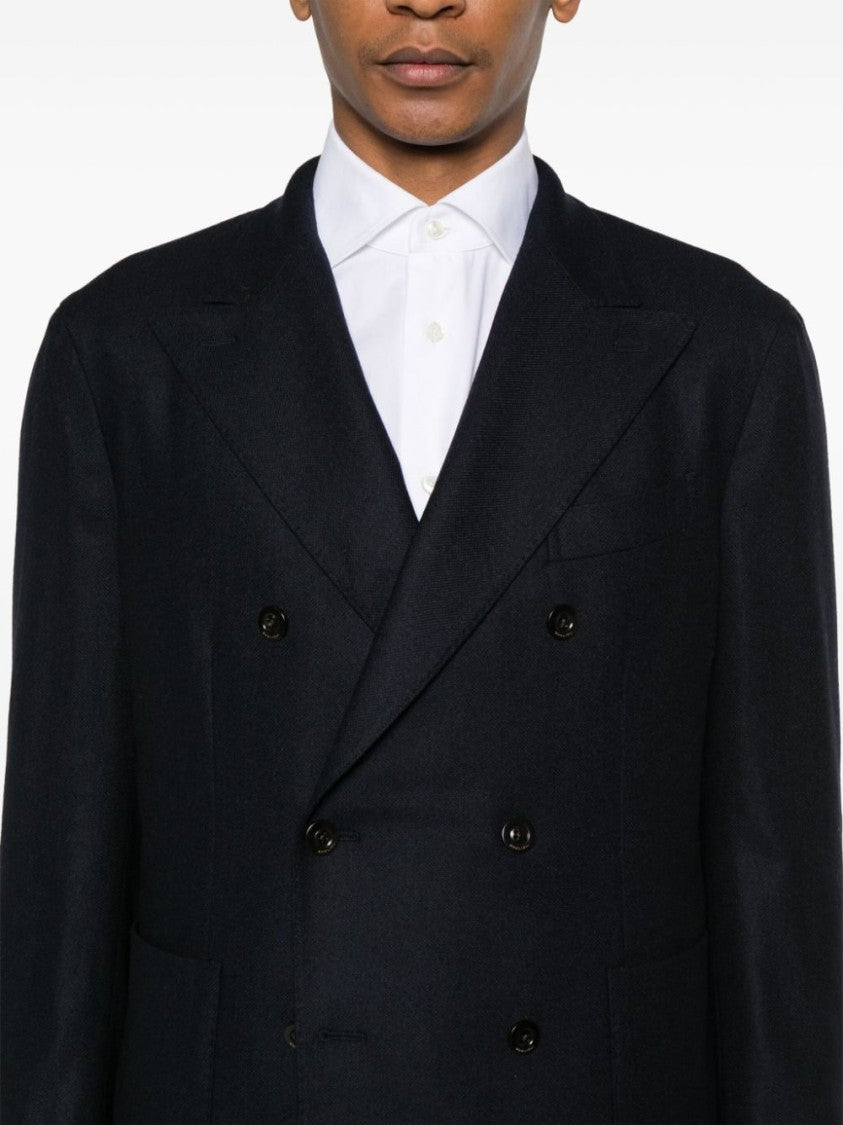 Boglioli Midnight Blue Double-Breasted Jacket