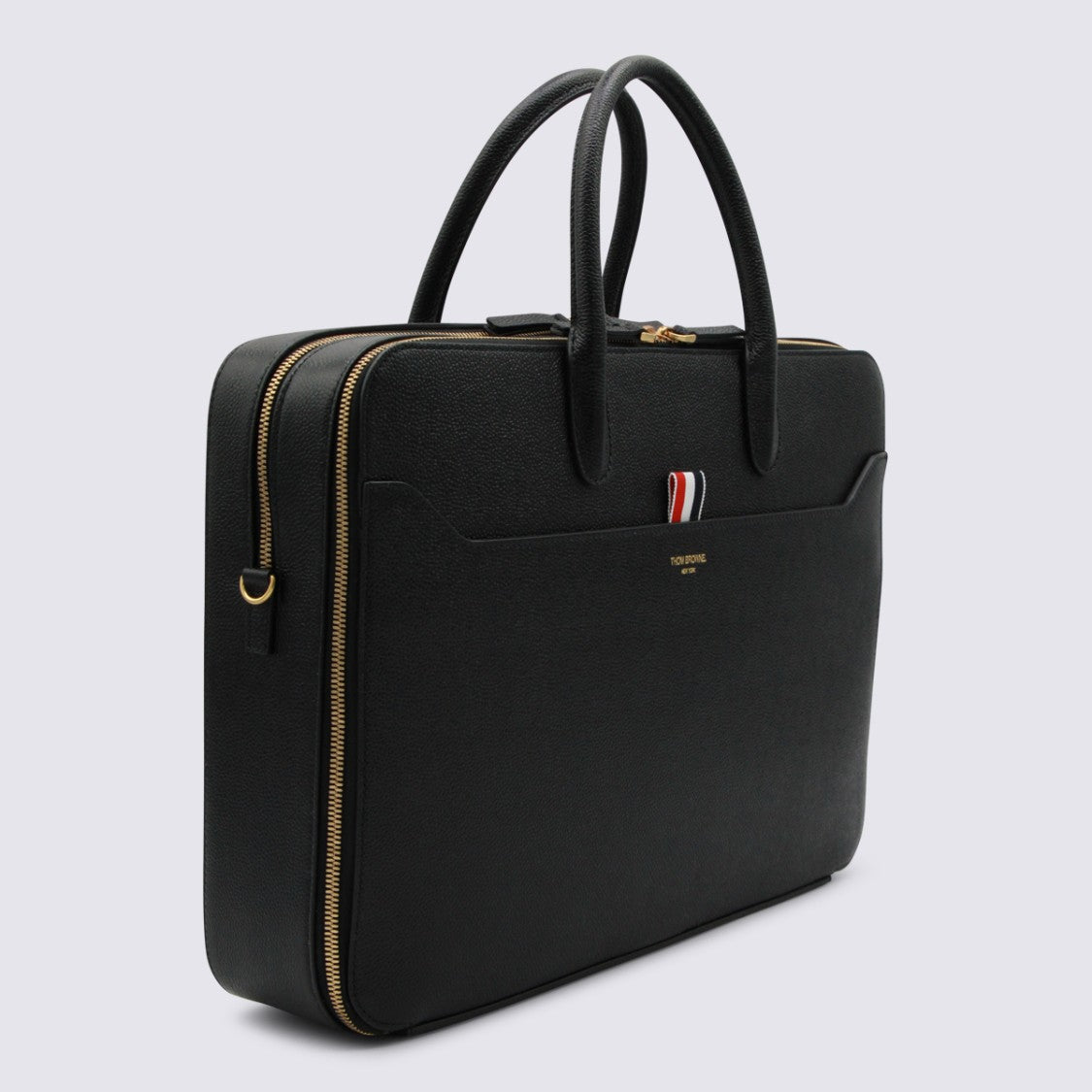 Thom Browne Black Top Handle Bag